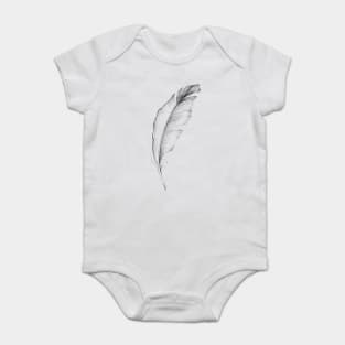 Feather sketch Baby Bodysuit